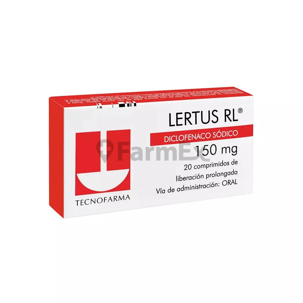 Lertus RL 150 mg x 20 comprimidos TECNOFARMA
